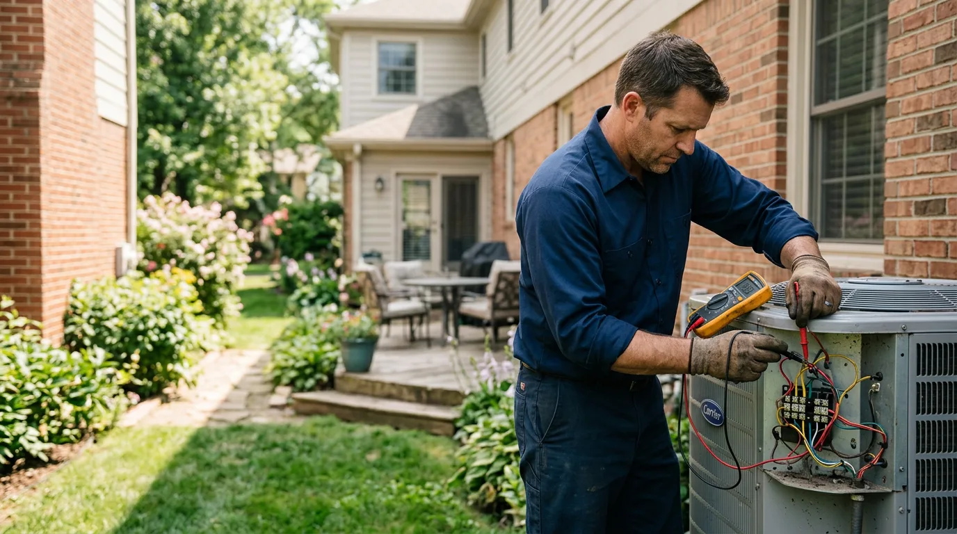 HVAC technician working near Crockett, VA